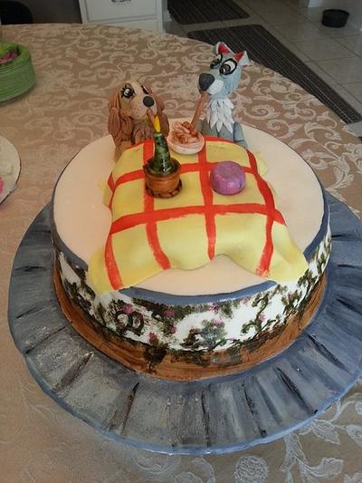 Lady & The Tramp - Cake by Patty's Cake Designs