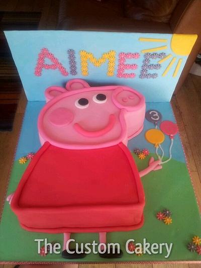 Aimee's Peppa Pig - Cake by The Custom Cakery