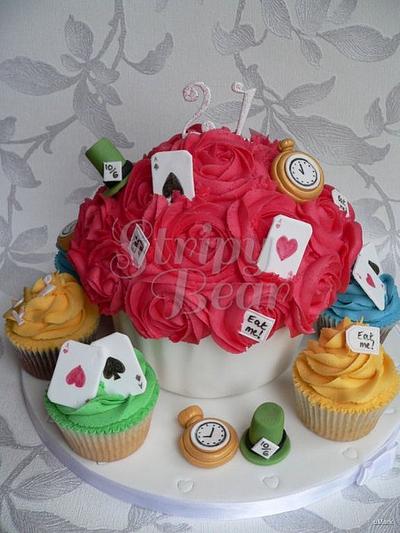 A pretty Mad Hatter cupcake order! - Cake by Jane Moreton