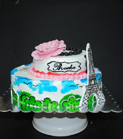 Paris theme cake - Cake by Torte Sweet Nina