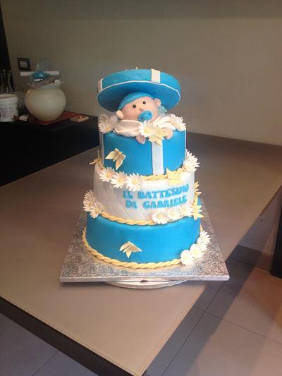 Gabriele baby in blue - Cake by Micol Perugia