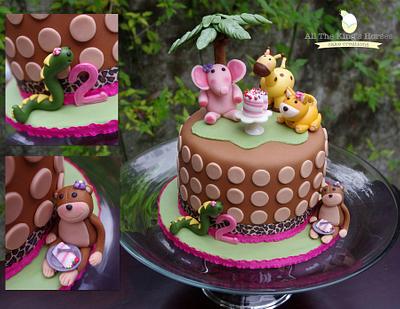 Animal Birthday Party Cake!  - Cake by Mandy