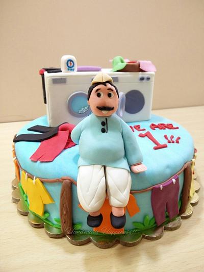 The laundry man is 1...!!! - Cake by Handmade Happiness