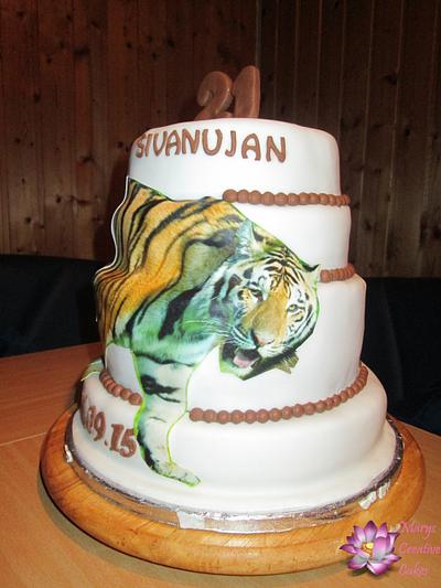 Tiger Cake - Cake by Mary Yogeswaran