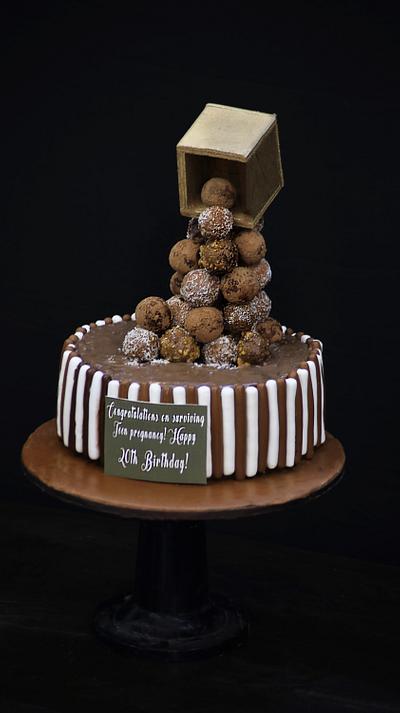 Choco dropping cake - Cake by Caked India