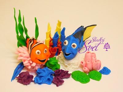 Dory and Nemo - Cake by Ela
