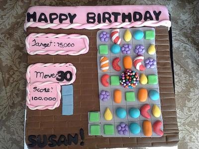 Candy Crush - Cake by Melissa Walsh