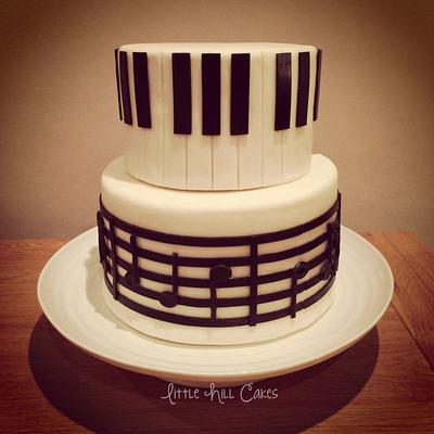 Musical Birthday Cake - Cake by Little Hill Cakes