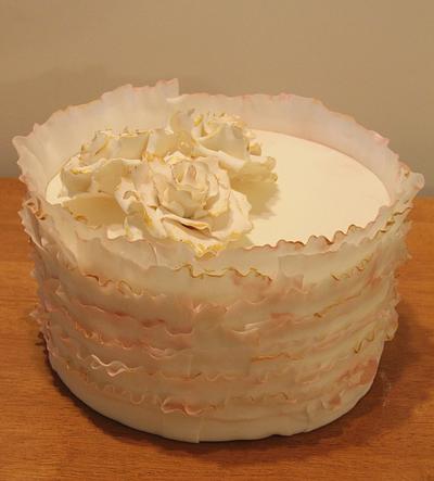 Romantic ruffle cake - Cake by Sweet Art - Cake Art and Pastries
