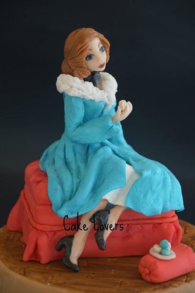 lady and macaroons - Cake by lucia and santina alfano