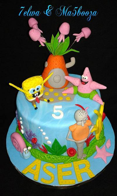 Spongebob - Cake by Zahraa Fayyad