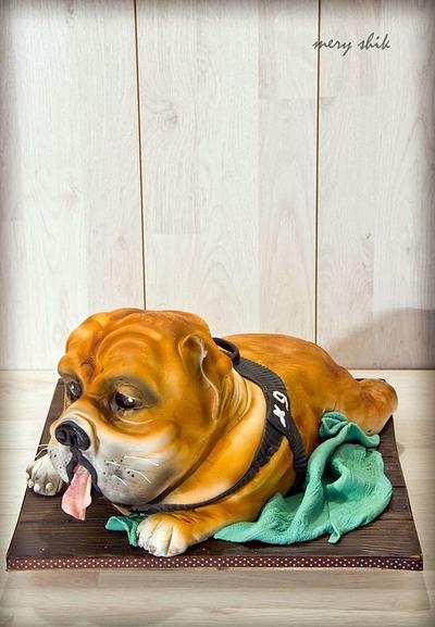 Bulldog cake - Cake by Maria Schick