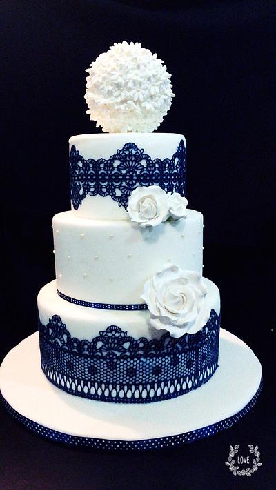 Blue Velvet Cake  - Cake by Di Art Cookies 