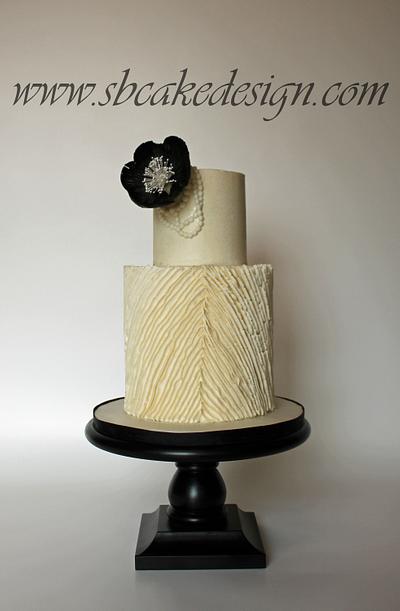 Geometric Buttercream Ruffles - Cake by Shannon Bond Cake Design