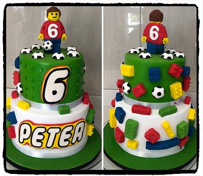 Lego soccer cake - Cake by Rhona