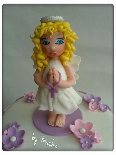 Angel christening cake - Cake by Sweet cakes by Masha