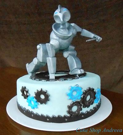 robot cake - Cake by lizzy puscasu 