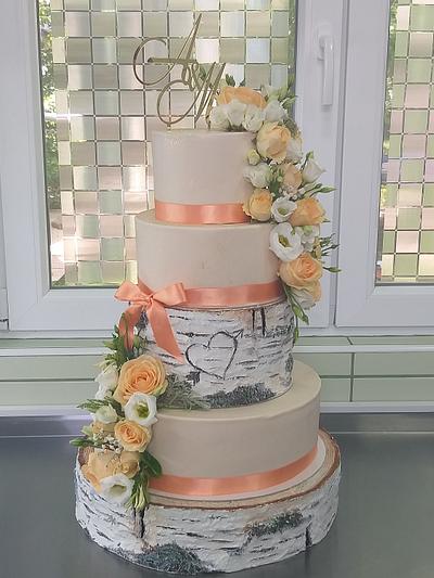 Rustic wedding cake - Cake by Ivaninislatkisi