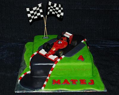 F1 ferrari cake - Cake by katarina139