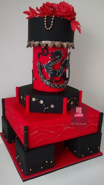 Wedding cake oriental style - Cake by Mira06
