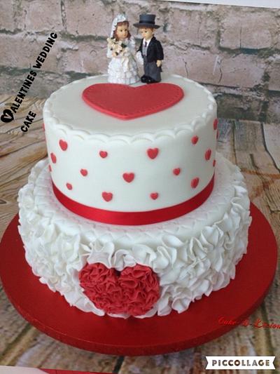 Valentines Wedding  - Cake by Sweet Lakes Cakes