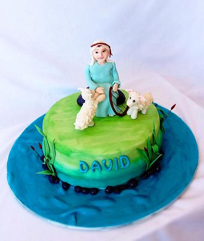 David and his Sheep - Cake by Minna Abraham