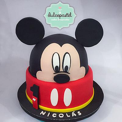 Torta Mickey cake - Cake by Dulcepastel.com
