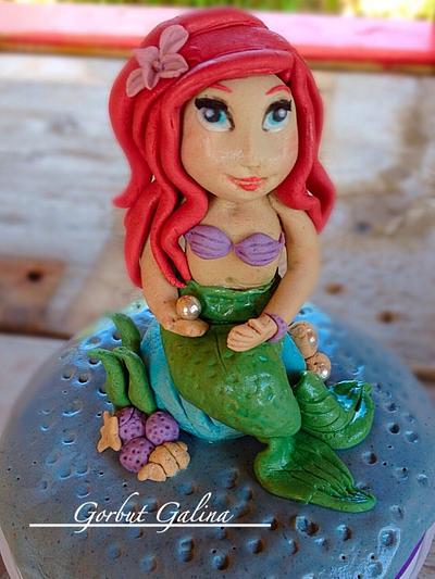 The little mermaid  - Cake by Galinasweet