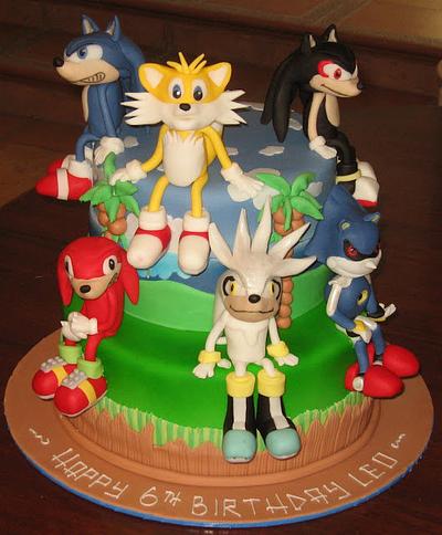 Sonic Hedgehogs - Cake by Nadia Zucchelli