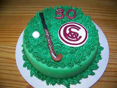 Hockey Cake with emblem of the club - Cake by Laura Jabri