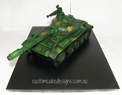 Chinese Army Tank - Cake by Custom Cake Designs