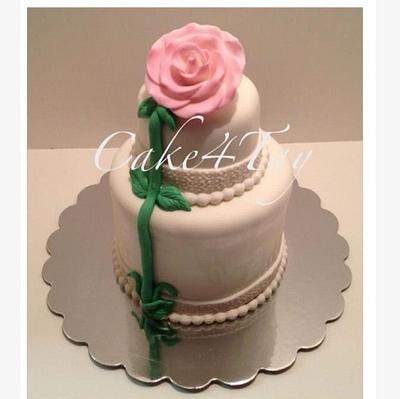 Single Rose - Cake by Angel Chang