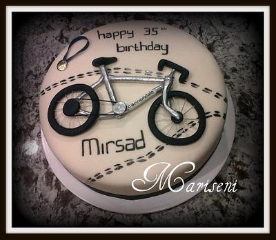 Cyclist Birthday Cake - Cake by Slice of Sweet Art