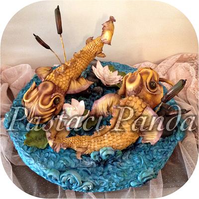 Gold fish - Cake by Pastacı Panda