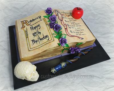 Spell Book Cake - Cake by Custom Cake Designs