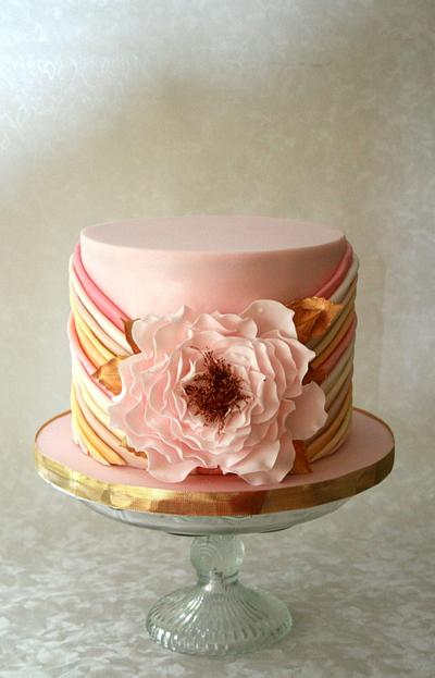 Pleated in pink - Cake by Alison Lee
