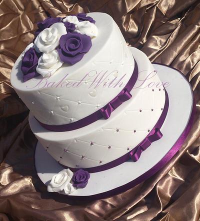 Quilted Wedding Cake - Cake by bakedwithloveonline
