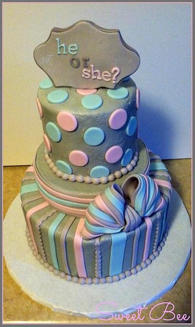 Gender Reveal - Cake by Tiffany Palmer