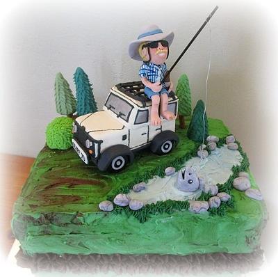 The fisherman and his Jeep cake - Cake by gailb