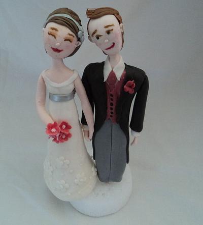 Bride & Groom topper - Cake by Goreti