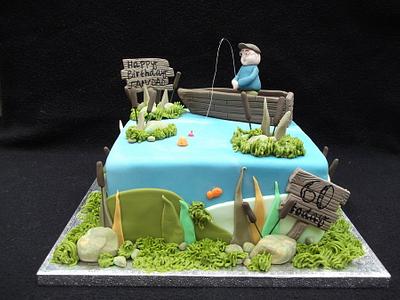 Lazy day fishing - Cake by Christine