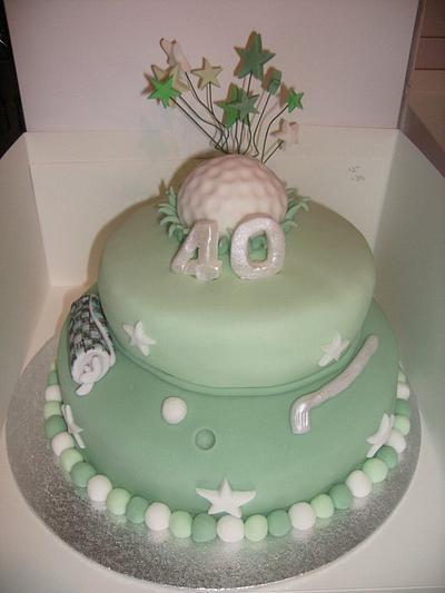 Golf cake  - Cake by Tracey