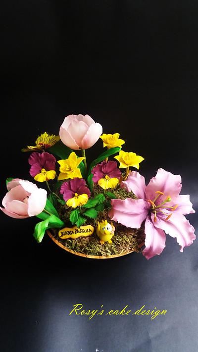 ikebana di Pasqua - Cake by rosycakedesigner