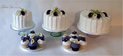 Calla Lily cakes - Cake by The Cheshire Cake Company 