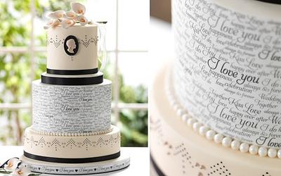 I Love You Wedding Cake - Cake by Culpitt Cake Club