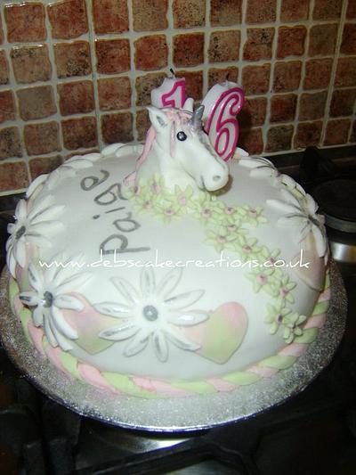 Enchanted Unicorn - Cake by debscakecreations