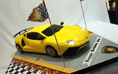 Lamborghini Aventador Cake - Cake by Custom Cakes by Ann Marie