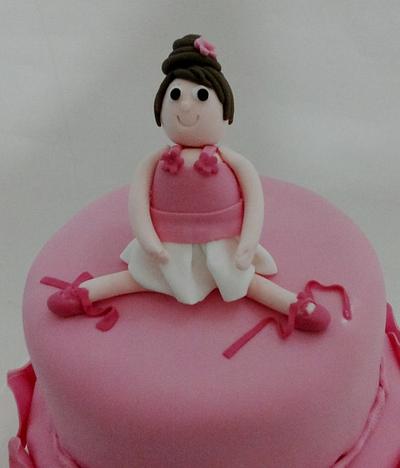 Ballerina christening - Cake by SugarFactory