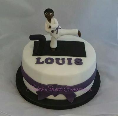 karate kid birthday cake - Cake by Jules Sweet Creations
