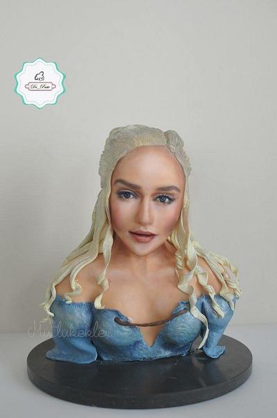 Daenerys Targaryen Büst Artwork - Cake by Caking with love